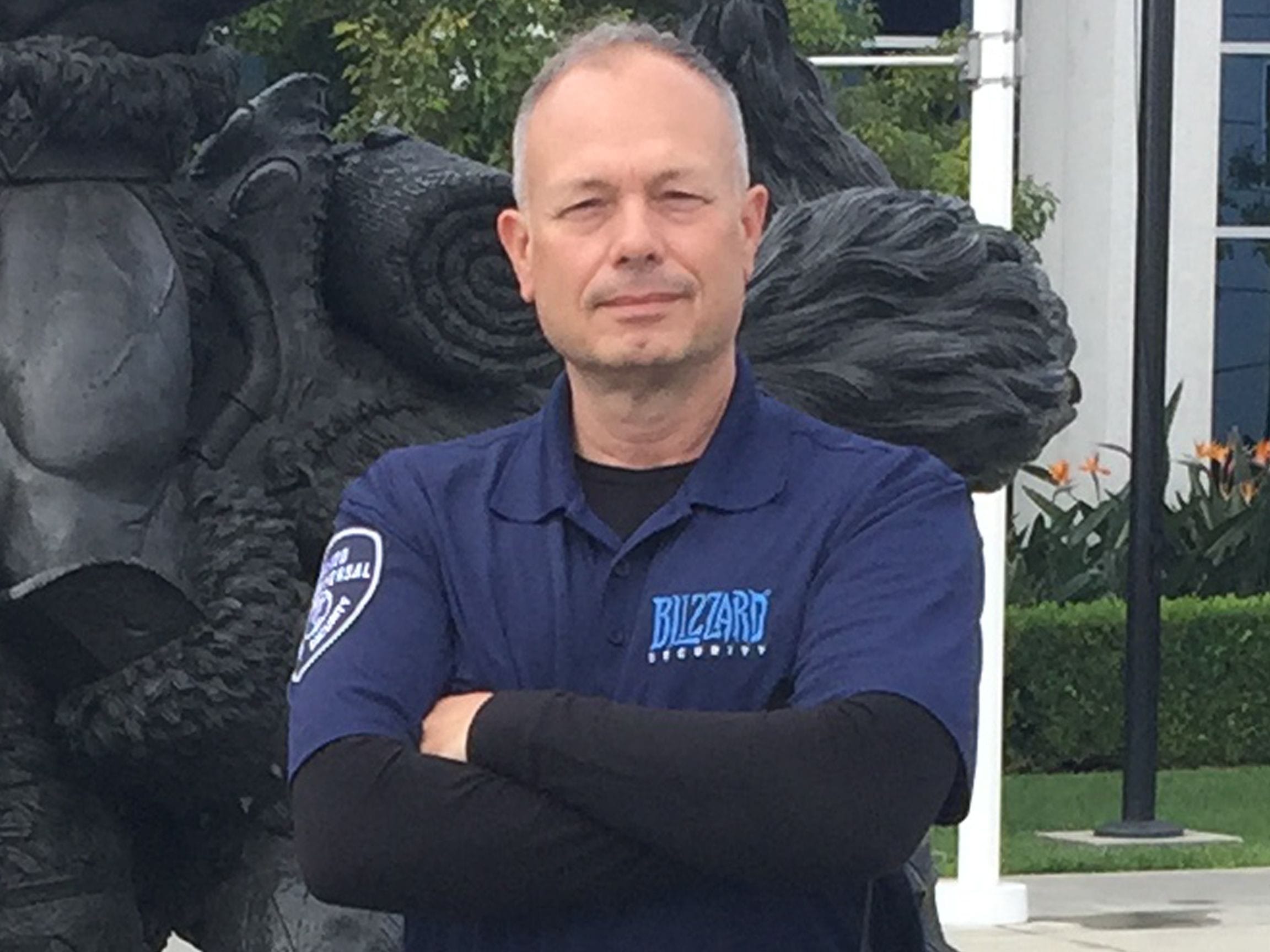 Although Blizzard Entertainment is the largest gaming company in the world, Jim's position as Post Commander was no game keeping everyone safe at their HQ.