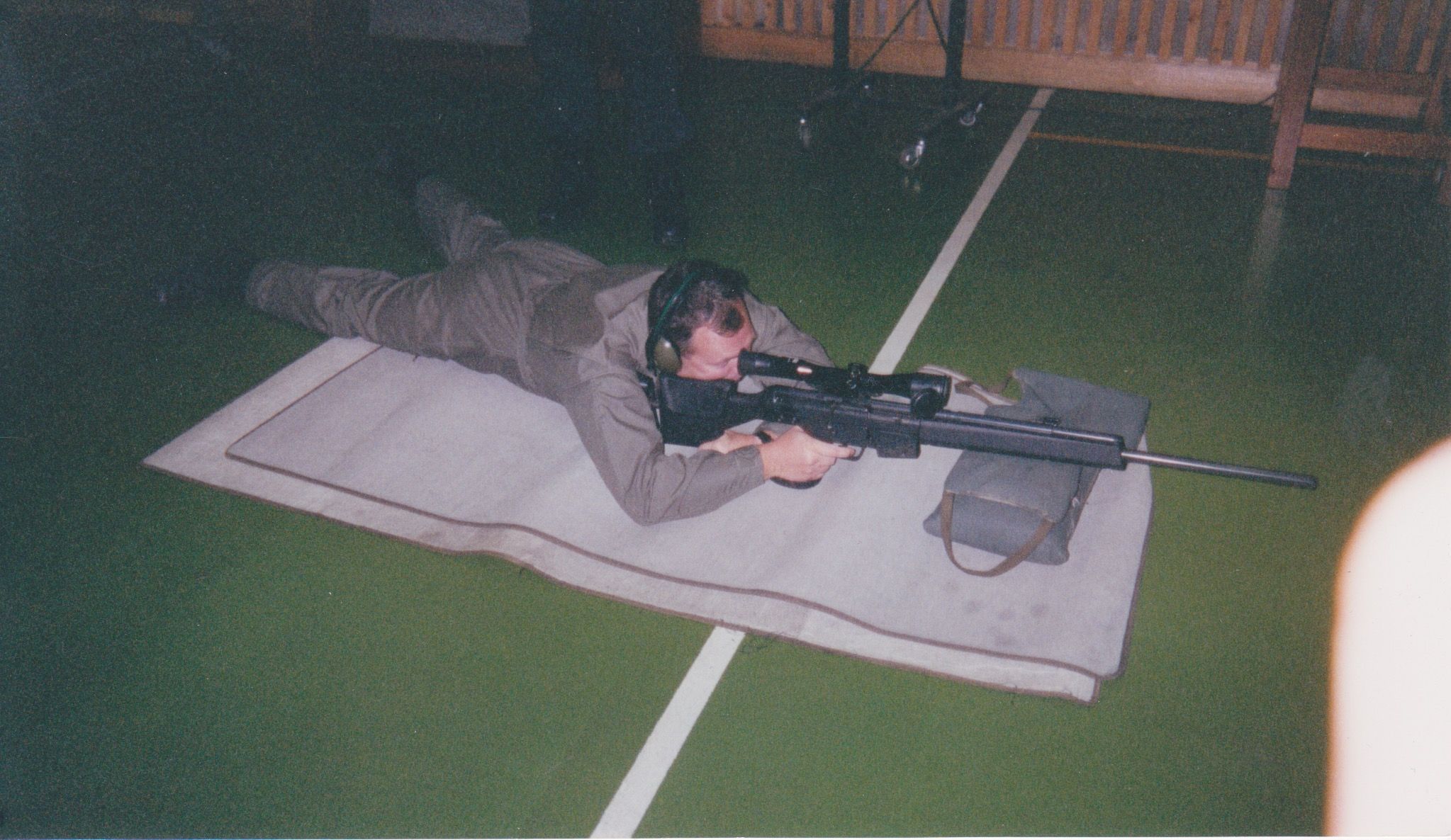 Here Jim is being trained by Germany's national counterterrorist  Sniper Unit instructors in snipercraft.